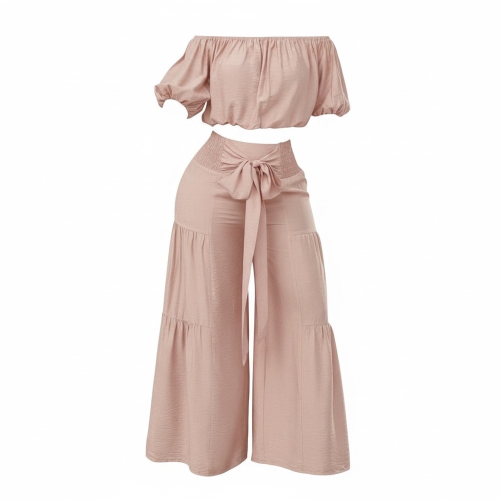 SOLD  Light Pink Two‑Piece Set — Top & Pants | size XXL / 14